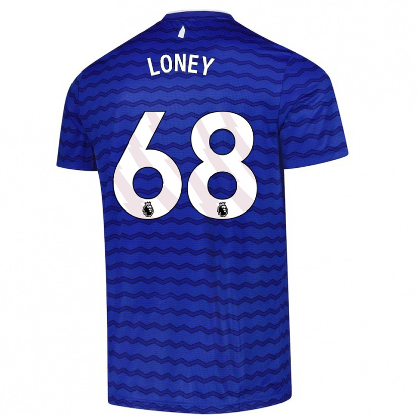 Danxen Niño Camiseta Ceiran Loney #68 Azul Marino 1ª Equipación 2025/26 La Camisa