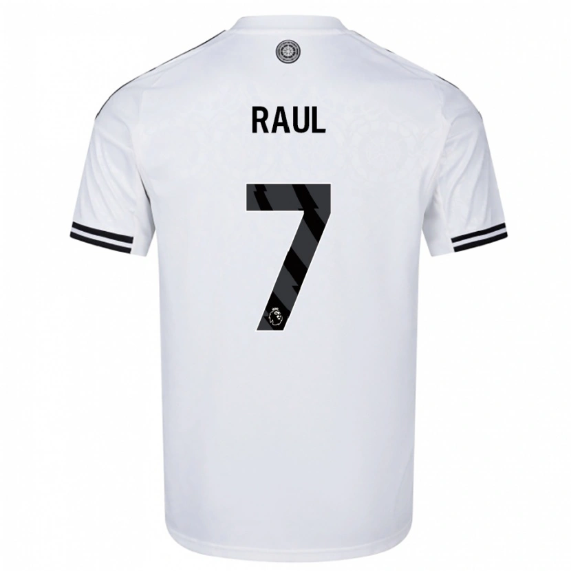 Danxen Niño Camiseta Raúl Jiménez #7 Blanco Negro 1ª Equipación 2025/26 La Camisa