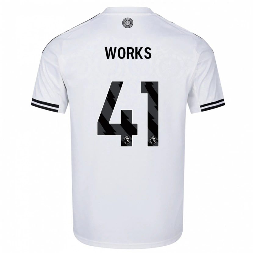 Danxen Niño Camiseta Terrell Works #41 Blanco Negro 1ª Equipación 2025/26 La Camisa