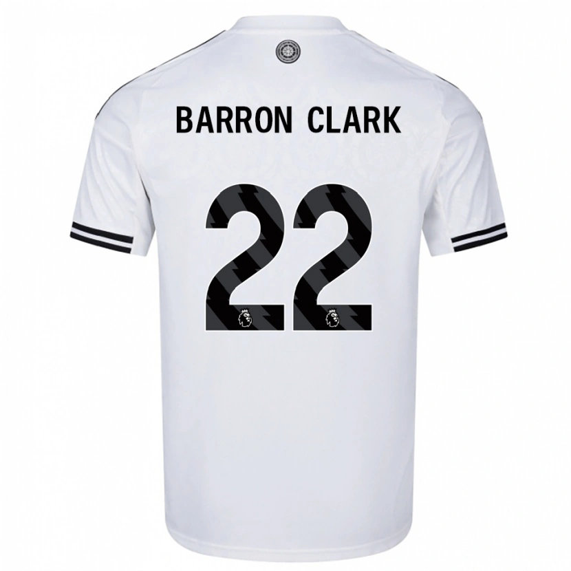Danxen Niño Camiseta Betty Barron-Clark #22 Blanco Negro 1ª Equipación 2025/26 La Camisa
