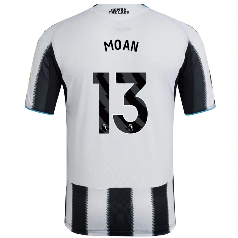 Danxen Niño Camiseta Claudia Moan #13 Negro Blanco 1ª Equipación 2025/26 La Camisa