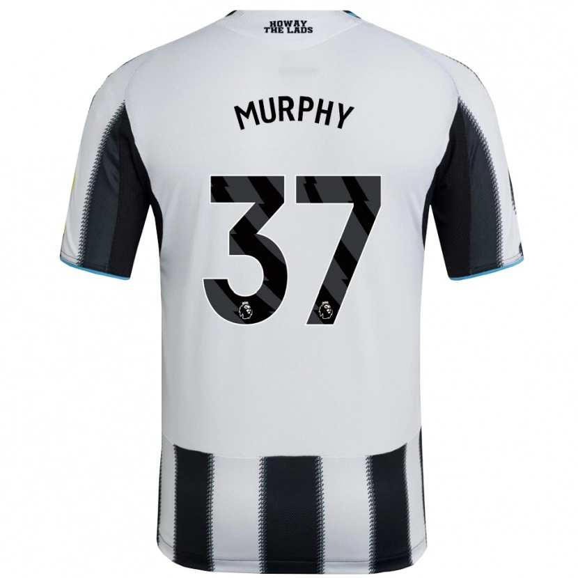 Danxen Niño Camiseta Alex Murphy #37 Negro Blanco 1ª Equipación 2025/26 La Camisa