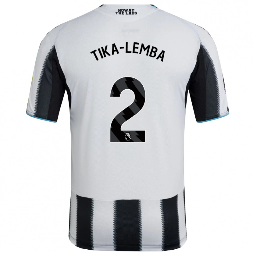 Danxen Niño Camiseta Ezra Tika-Lemba #2 Negro Blanco 1ª Equipación 2025/26 La Camisa