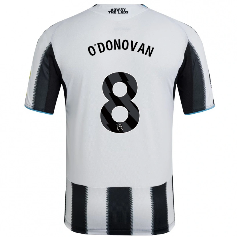 Danxen Niño Camiseta Alex O'donovan #8 Negro Blanco 1ª Equipación 2025/26 La Camisa