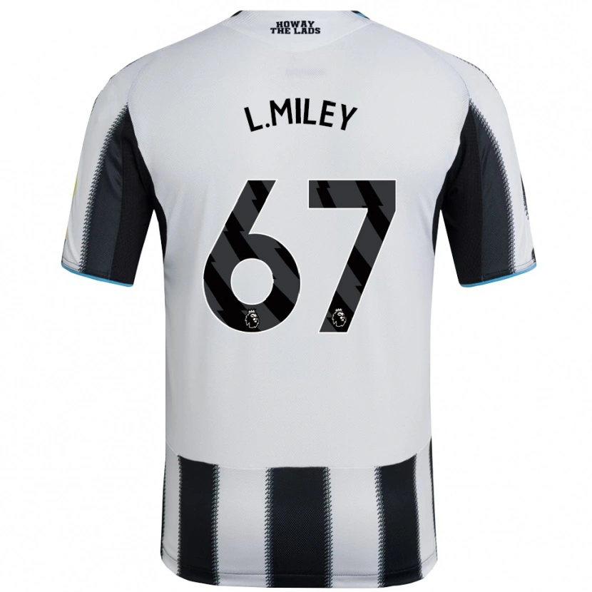 Danxen Niño Camiseta Lewis Miley #67 Negro Blanco 1ª Equipación 2025/26 La Camisa