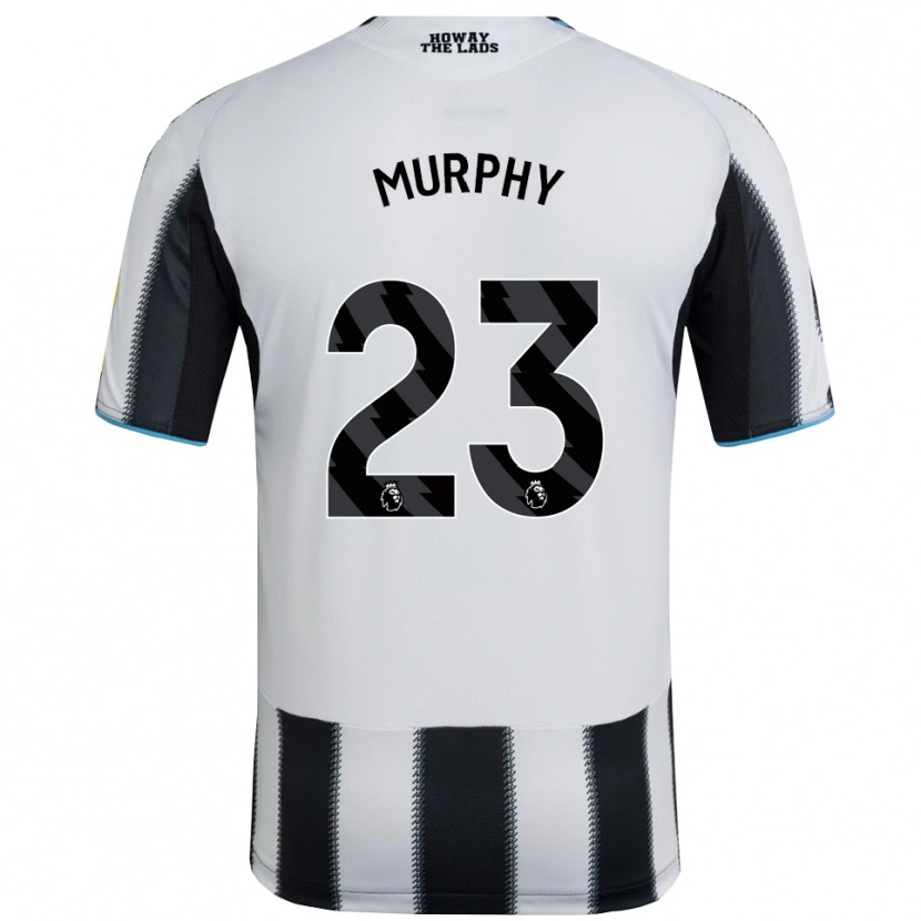 Danxen Niño Camiseta Jacob Murphy #23 Negro Blanco 1ª Equipación 2025/26 La Camisa