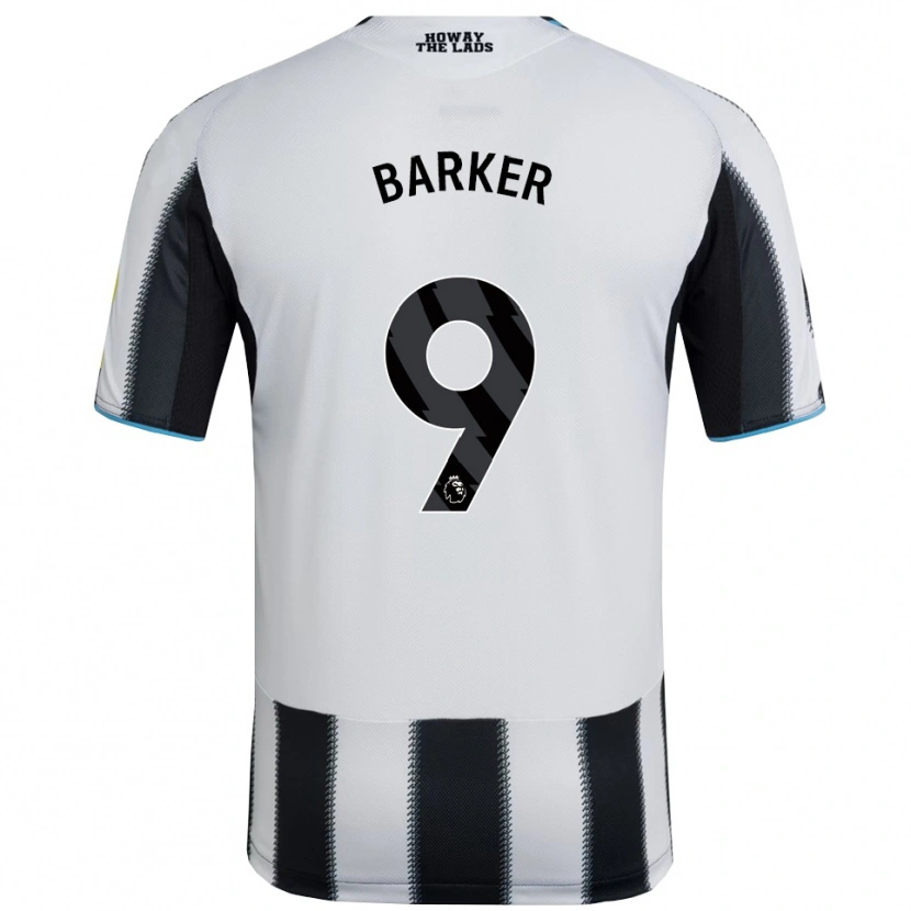 Danxen Niño Camiseta Katie Barker #9 Negro Blanco 1ª Equipación 2025/26 La Camisa