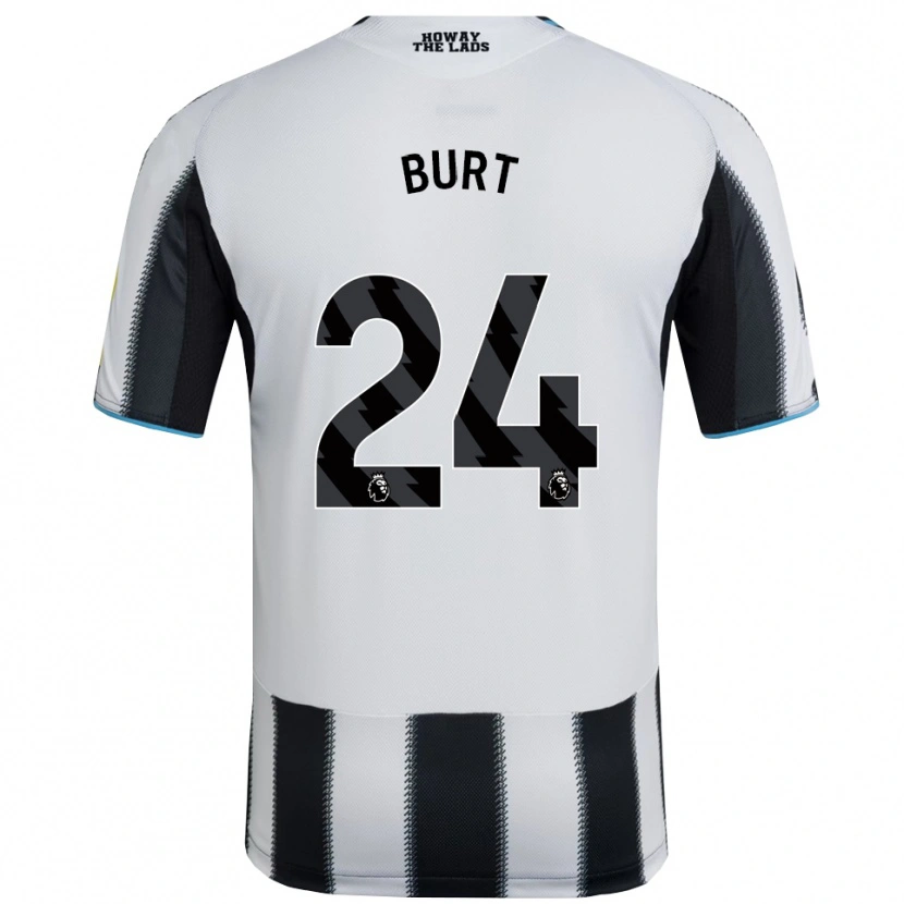 Danxen Niño Camiseta Daisy Burt #24 Negro Blanco 1ª Equipación 2025/26 La Camisa