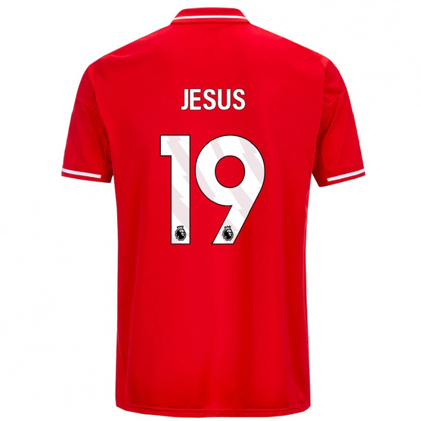 Danxen Niño Camiseta Igor Jesus #19 Rojo Blanco 1ª Equipación 2025/26 La Camisa
