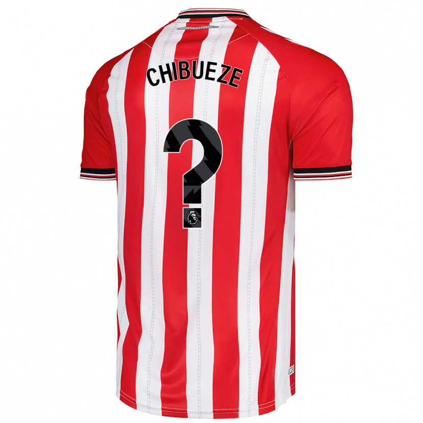 Danxen Niño Camiseta Kelechi Chibueze #0 Rojo Blanco 1ª Equipación 2025/26 La Camisa