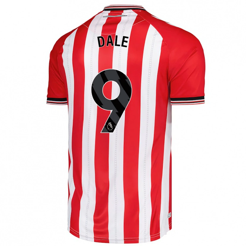 Danxen Niño Camiseta Eleanor Dale #9 Rojo Blanco 1ª Equipación 2025/26 La Camisa