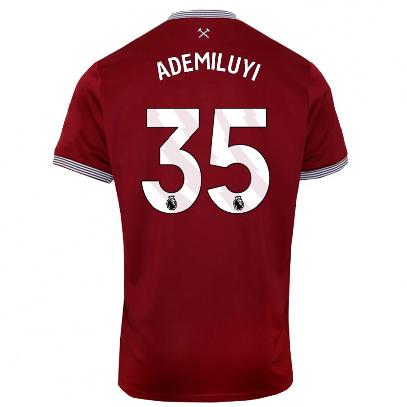Danxen Niño Camiseta Princess Ademiluyi #35 Borgoña Blanco 1ª Equipación 2025/26 La Camisa