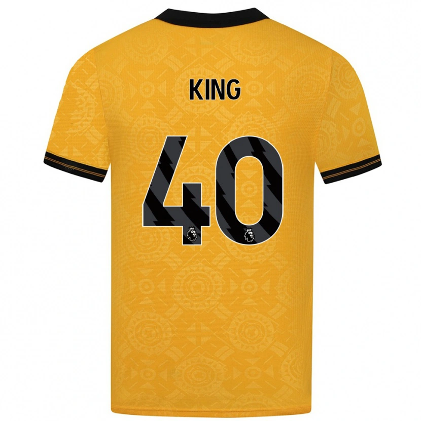 Danxen Niño Camiseta Tom King #40 Amarillo Negro 1ª Equipación 2025/26 La Camisa