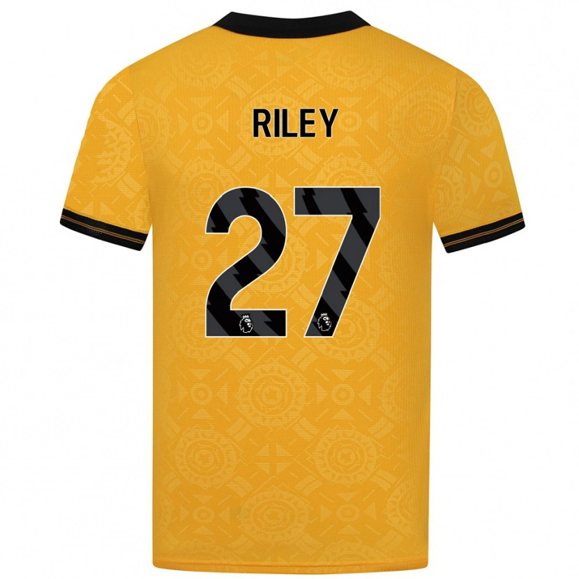 Danxen Niño Camiseta Lauren Riley #27 Amarillo Negro 1ª Equipación 2025/26 La Camisa