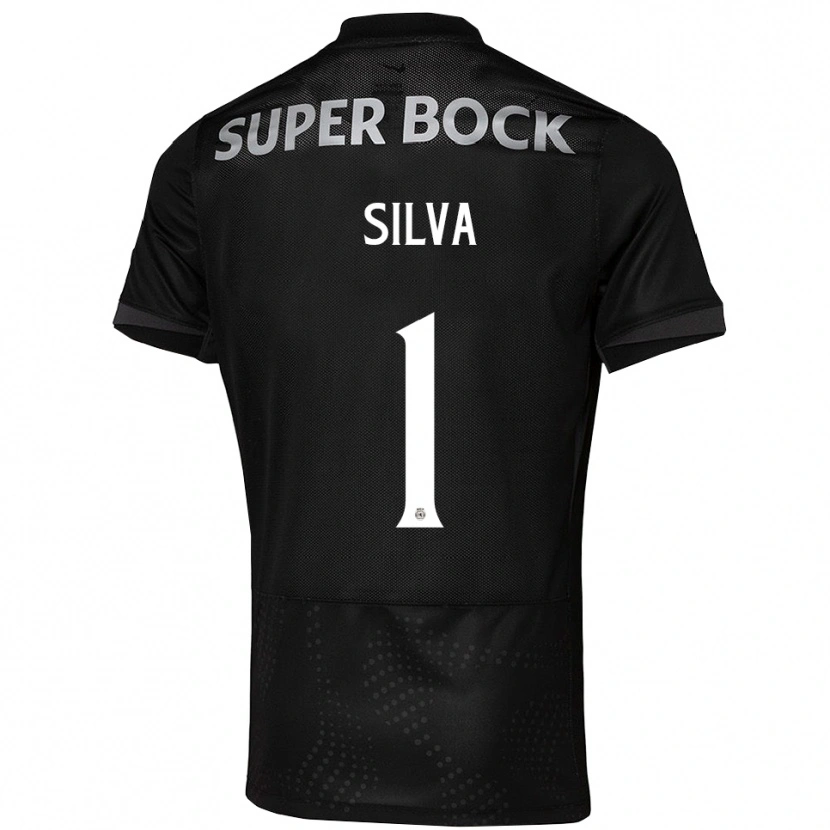 Danxen Niño Camiseta Rui Silva #1 Negro Blanco 2ª Equipación 2025/26 La Camisa