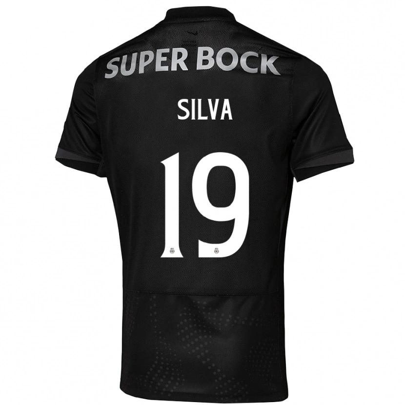 Danxen Niño Camiseta Diana Silva #19 Negro Blanco 2ª Equipación 2025/26 La Camisa