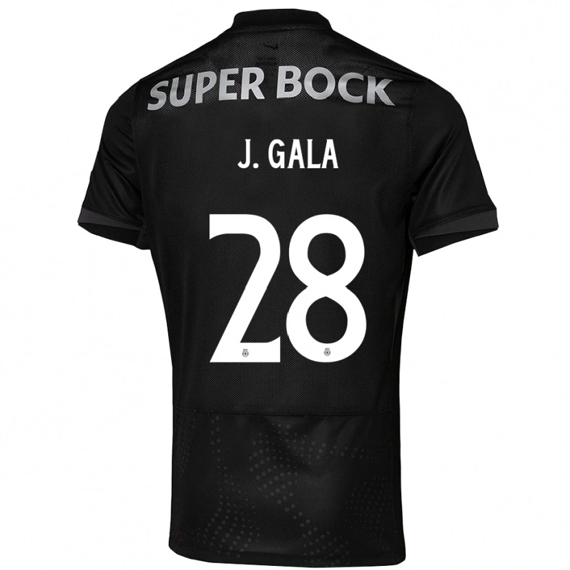 Danxen Niño Camiseta Jacinta Galabadaarachchi #28 Negro Blanco 2ª Equipación 2025/26 La Camisa