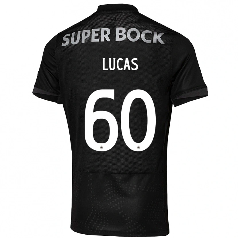 Danxen Niño Camiseta Rayan Lucas #60 Negro Blanco 2ª Equipación 2025/26 La Camisa