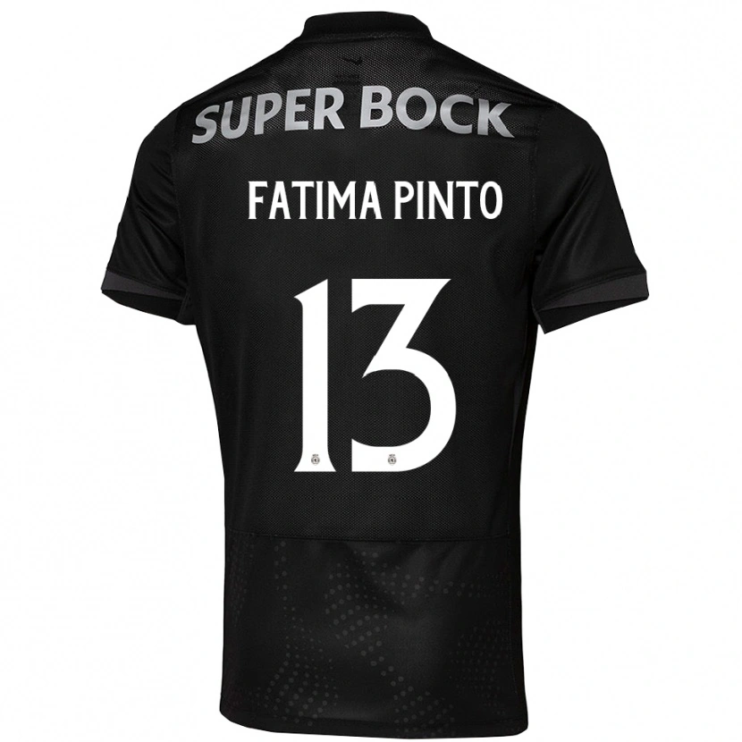 Danxen Niño Camiseta Fátima Alexandra Figueira Pinto #13 Negro Blanco 2ª Equipación 2025/26 La Camisa