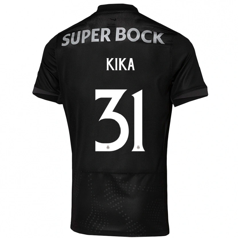 Danxen Niño Camiseta Kika #31 Negro Blanco 2ª Equipación 2025/26 La Camisa