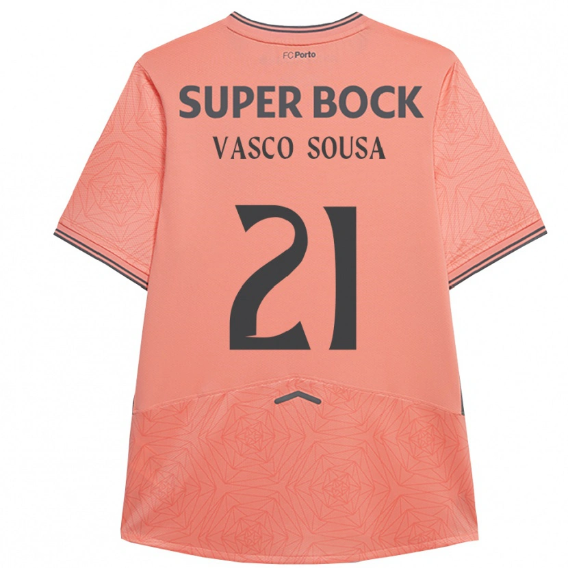 Danxen Niño Camiseta Vasco Sousa #21 Rosa Marino 2ª Equipación 2025/26 La Camisa