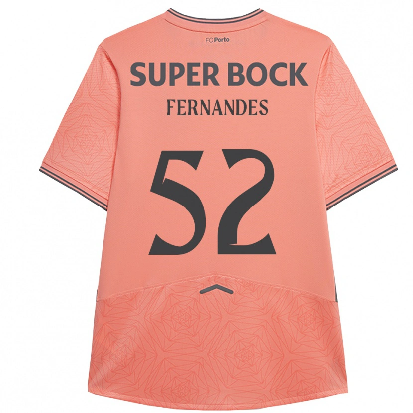 Danxen Niño Camiseta Martim Fernandes #52 Rosa Marino 2ª Equipación 2025/26 La Camisa