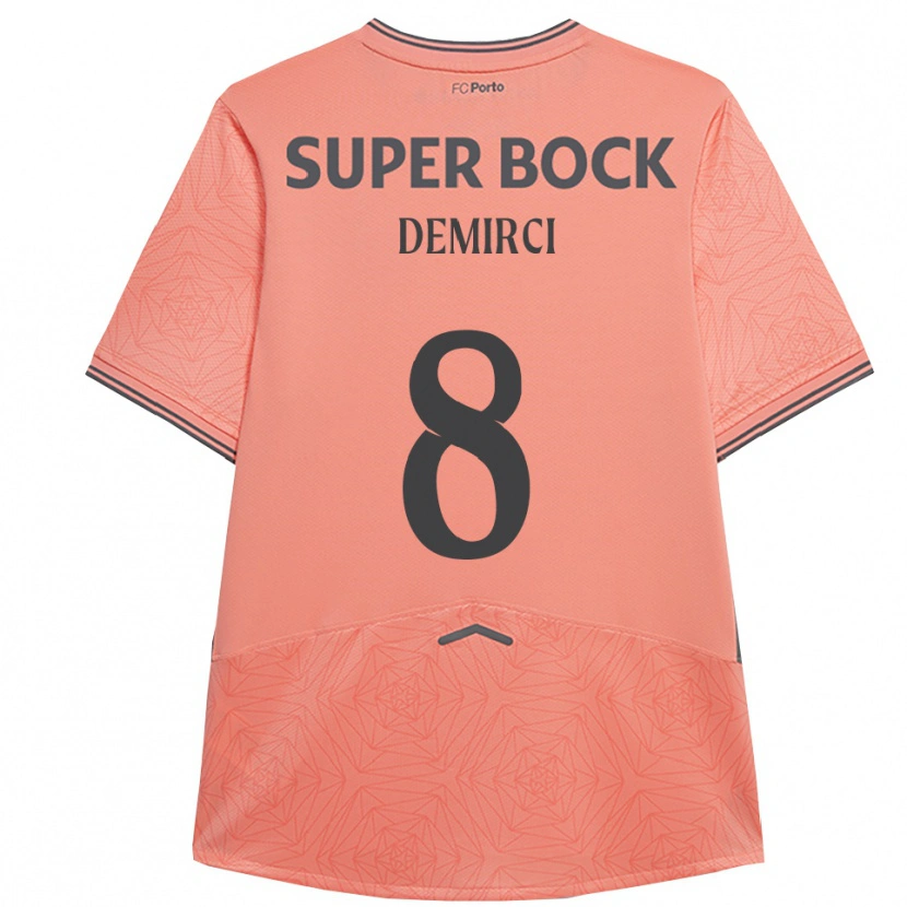 Danxen Niño Camiseta Rayan Demirci #8 Rosa Marino 2ª Equipación 2025/26 La Camisa