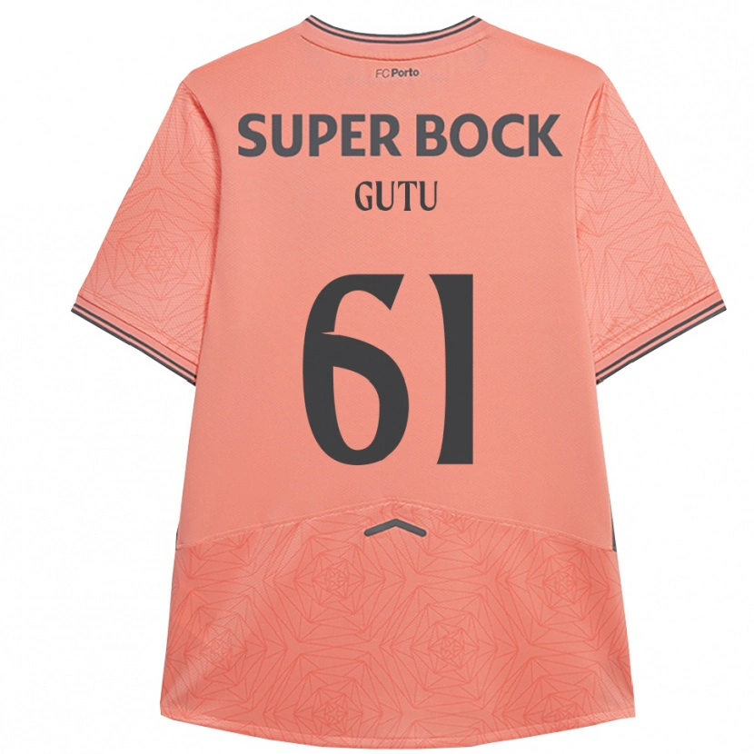 Danxen Niño Camiseta Denis Gutu #61 Rosa Marino 2ª Equipación 2025/26 La Camisa