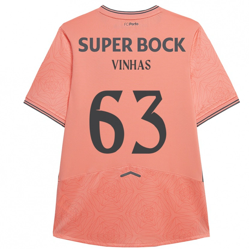 Danxen Niño Camiseta David Vinhas #63 Rosa Marino 2ª Equipación 2025/26 La Camisa