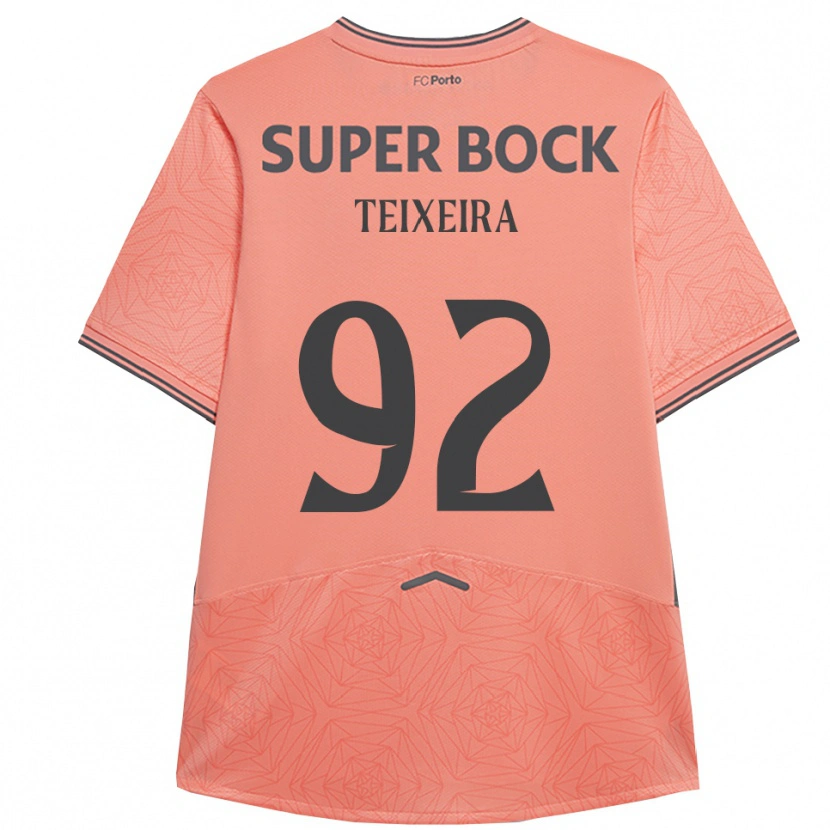 Danxen Niño Camiseta João Teixeira #92 Rosa Marino 2ª Equipación 2025/26 La Camisa