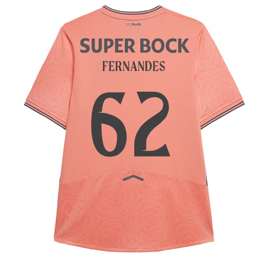 Danxen Niño Camiseta Rodrigo Fernandes #62 Rosa Marino 2ª Equipación 2025/26 La Camisa