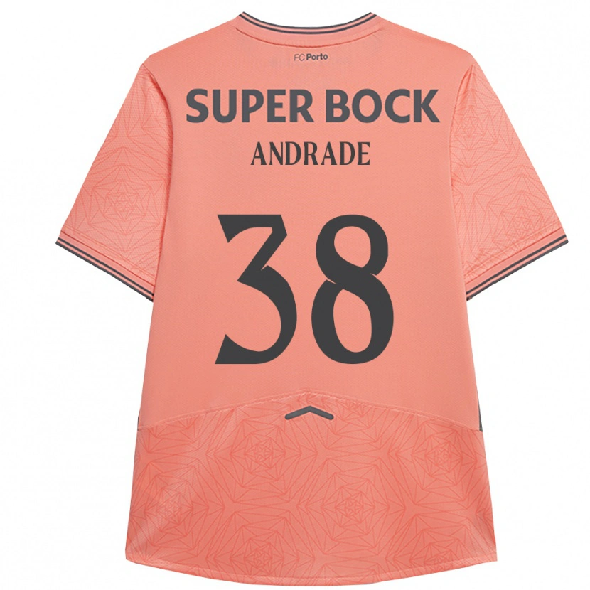 Danxen Niño Camiseta Fernando Andrade #38 Rosa Marino 2ª Equipación 2025/26 La Camisa