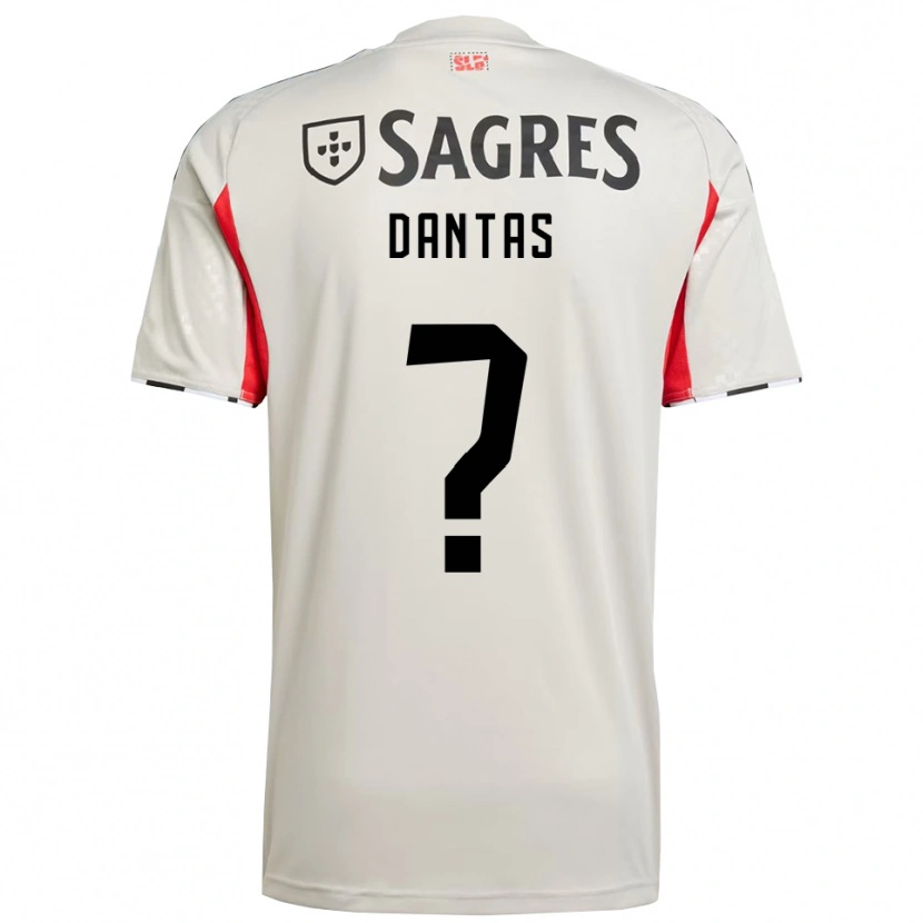 Danxen Niño Camiseta Tiago Dantas #0 Blanco Roto Rojo 2ª Equipación 2025/26 La Camisa