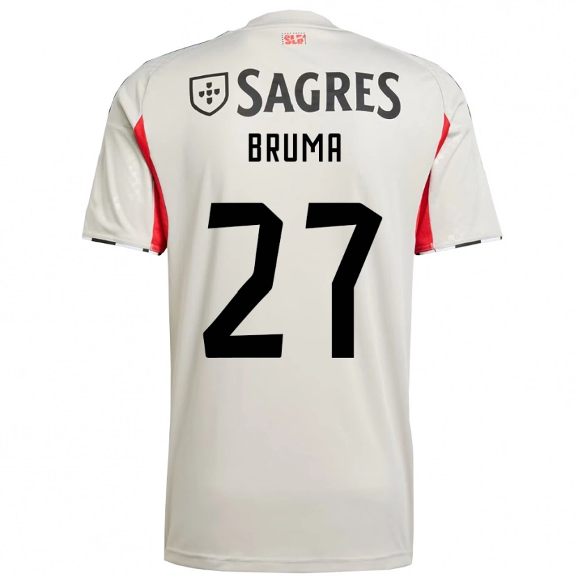 Danxen Niño Camiseta Bruma #27 Blanco Roto Rojo 2ª Equipación 2025/26 La Camisa