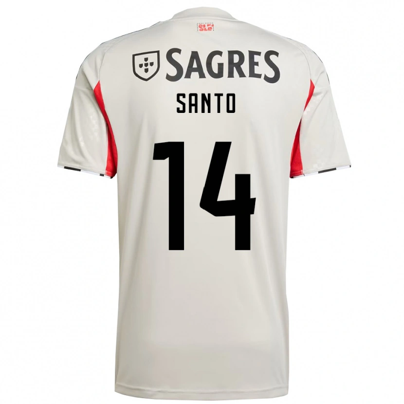 Danxen Niño Camiseta Sandro Santo #14 Blanco Roto Rojo 2ª Equipación 2025/26 La Camisa