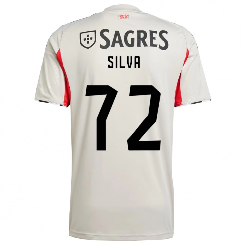 Danxen Niño Camiseta Matilde Silva #72 Blanco Roto Rojo 2ª Equipación 2025/26 La Camisa