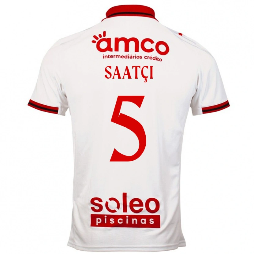 Danxen Niño Camiseta Serdar Saatçı #5 Blanco Rojo 2ª Equipación 2025/26 La Camisa