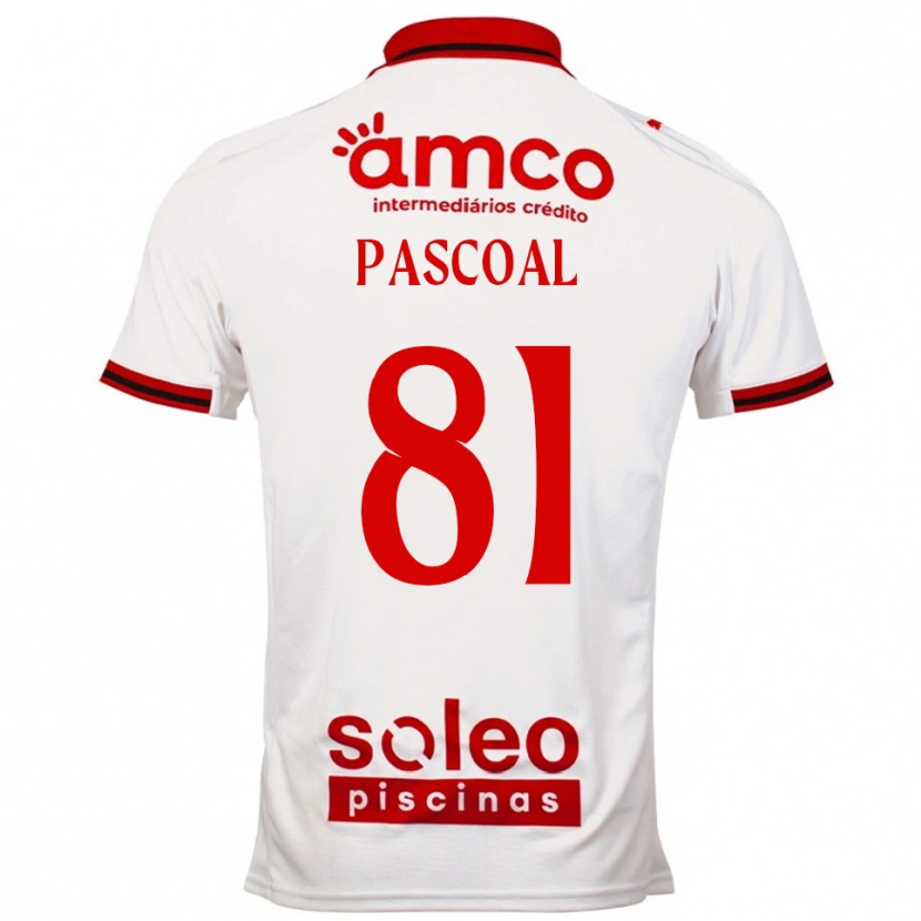 Danxen Niño Camiseta Fodé Pascoal #81 Blanco Rojo 2ª Equipación 2025/26 La Camisa