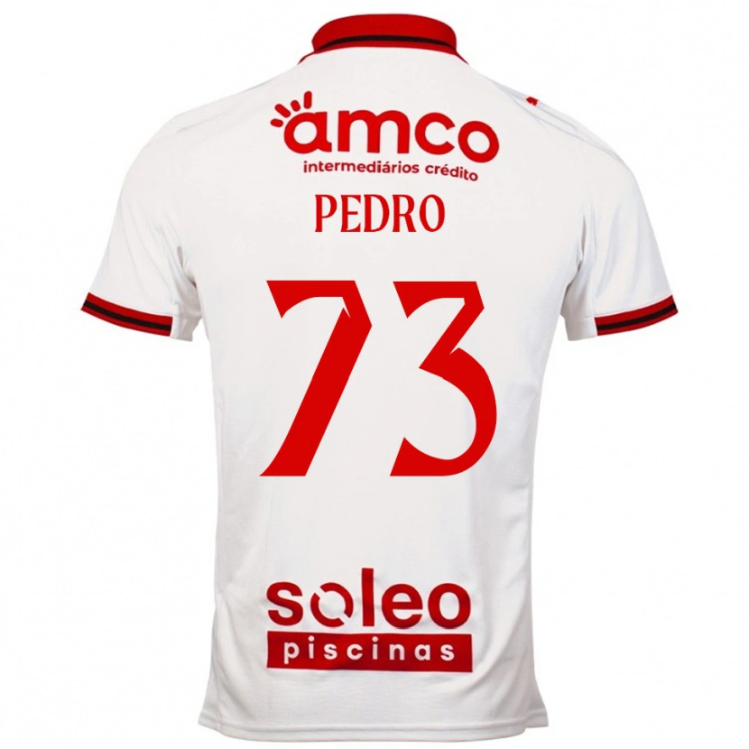 Danxen Niño Camiseta Zé Pedro #73 Blanco Rojo 2ª Equipación 2025/26 La Camisa