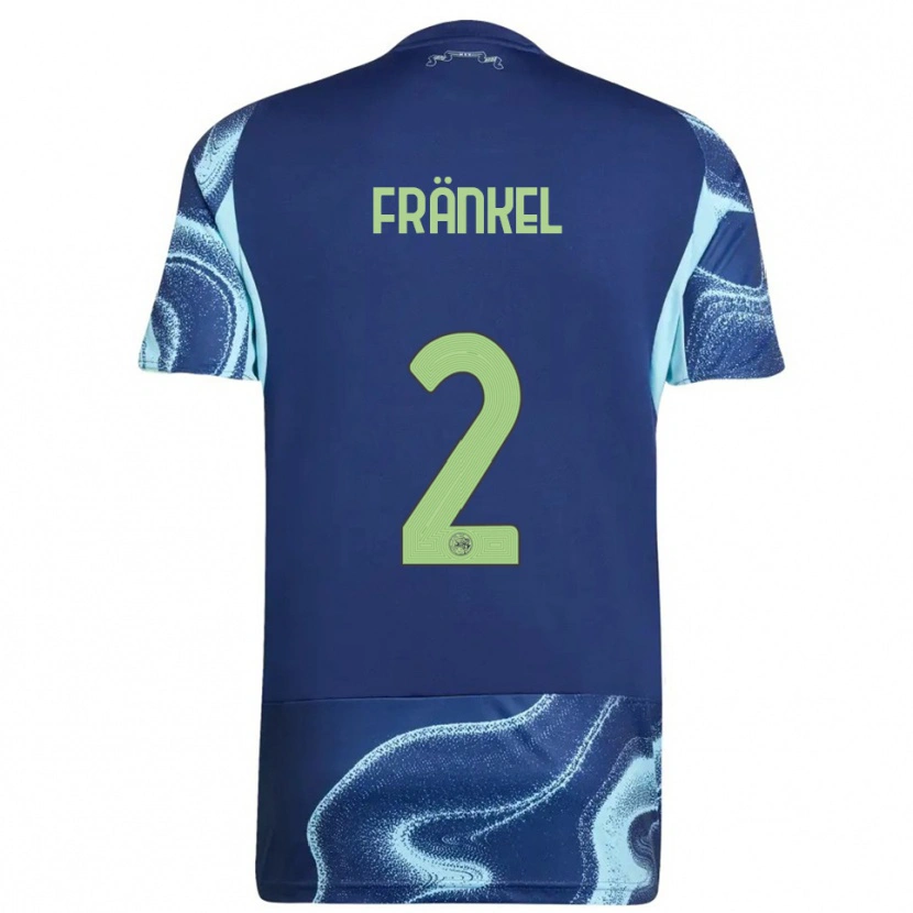Danxen Niño Camiseta Leroy Fränkel #2 Marino Celeste 2ª Equipación 2025/26 La Camisa