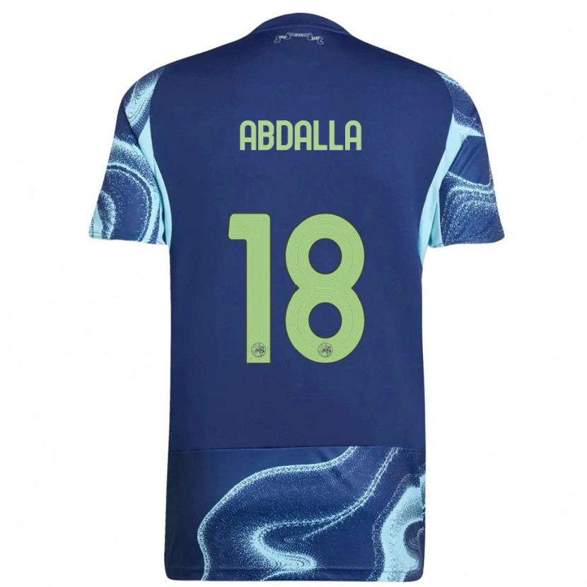 Danxen Niño Camiseta Mohamed Abdalla #18 Marino Celeste 2ª Equipación 2025/26 La Camisa
