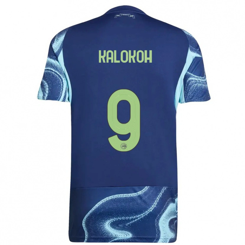 Danxen Niño Camiseta David Kalokoh #9 Marino Celeste 2ª Equipación 2025/26 La Camisa