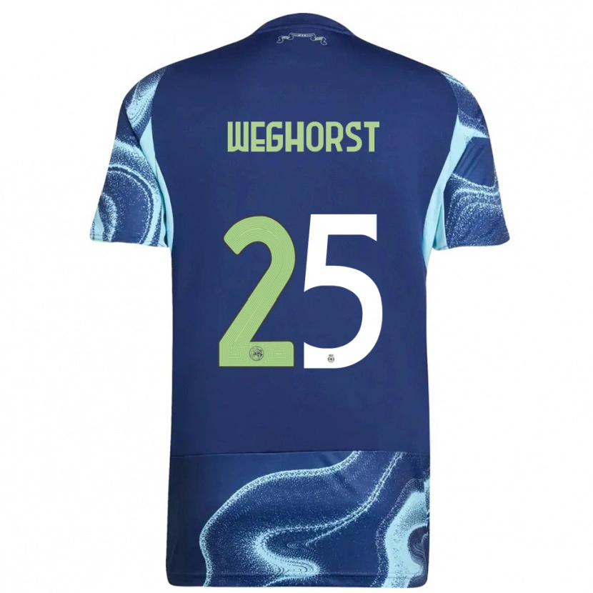 Danxen Niño Camiseta Wout Weghorst #25 Marino Celeste 2ª Equipación 2025/26 La Camisa