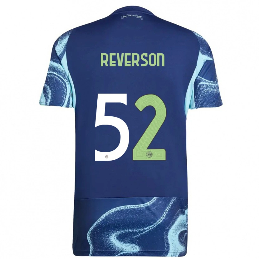 Danxen Niño Camiseta Paul Reverson #52 Marino Celeste 2ª Equipación 2025/26 La Camisa
