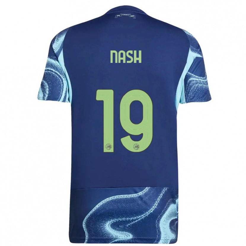Danxen Niño Camiseta Pharell Nash #19 Marino Celeste 2ª Equipación 2025/26 La Camisa