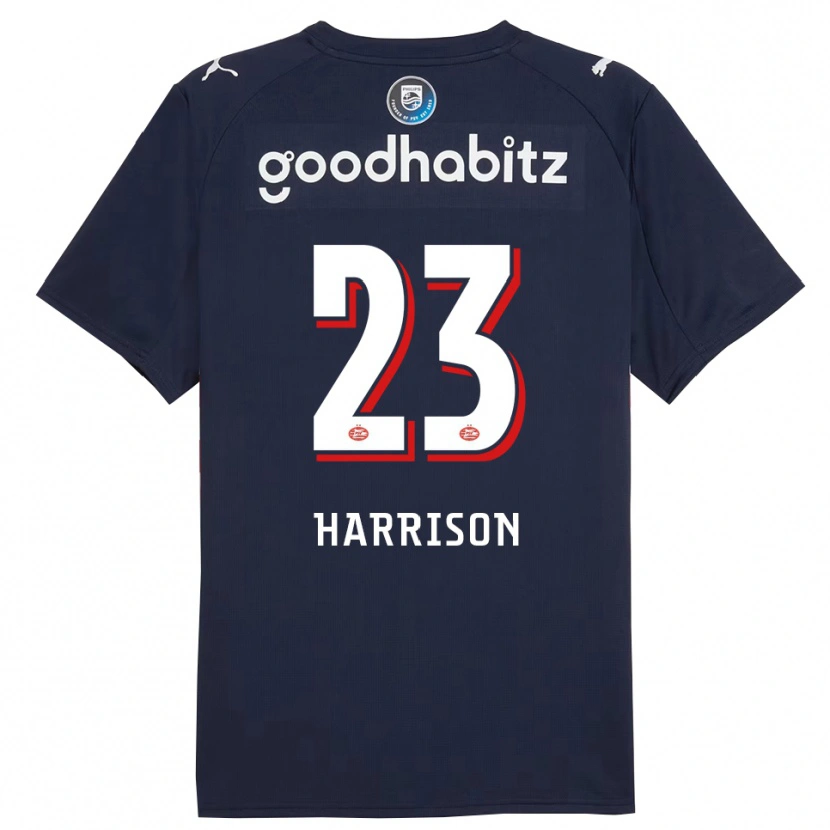 Danxen Niño Camiseta Amy Harrison #23 Marino Blanco 2ª Equipación 2025/26 La Camisa