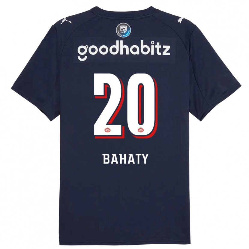 Danxen Niño Camiseta Manuel Bahaty #20 Marino Blanco 2ª Equipación 2025/26 La Camisa