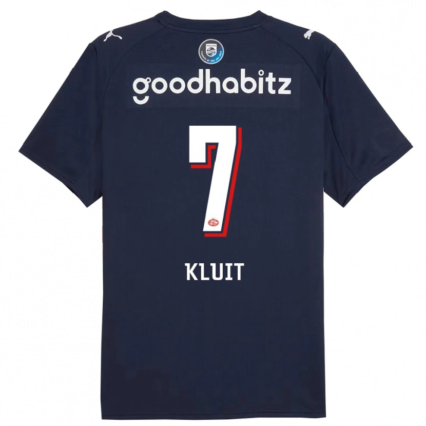 Danxen Niño Camiseta Fabio Kluit #7 Marino Blanco 2ª Equipación 2025/26 La Camisa