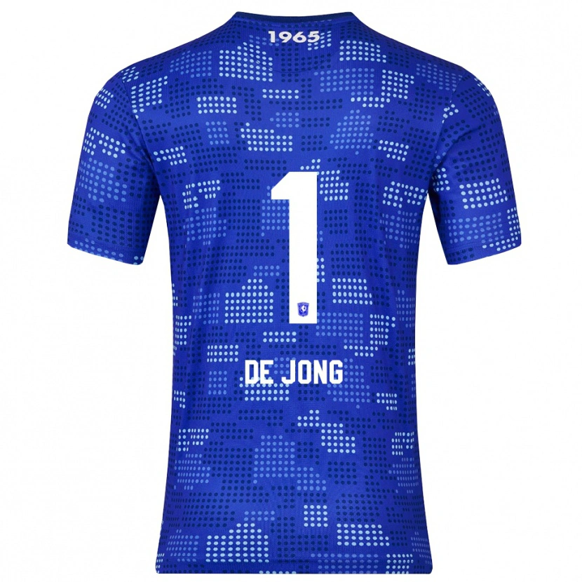 Danxen Niño Camiseta Danielle De Jong #1 Azul Celeste 2ª Equipación 2025/26 La Camisa