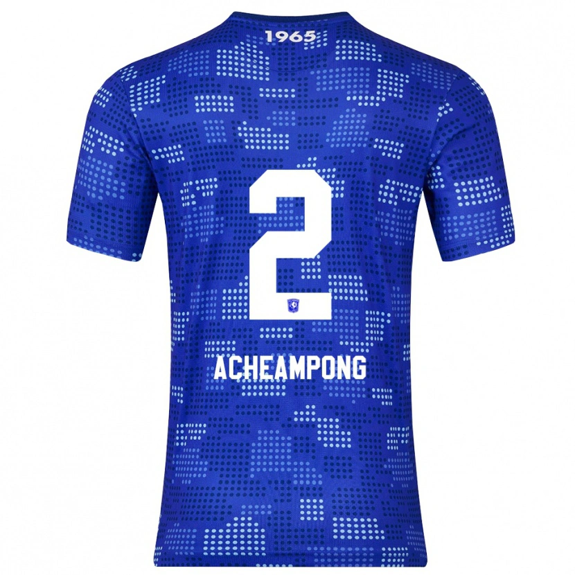 Danxen Niño Camiseta Sage Acheampong #2 Azul Celeste 2ª Equipación 2025/26 La Camisa